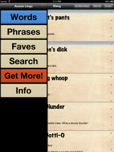 Aussie Audio Slang Ipad screenshot2